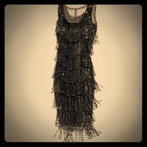 Rare J. Peterman 1927 Beaded Flapper Dress